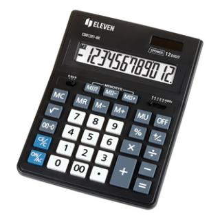 Eleven Kalkulačka CDB1201-BK, čierna, stolová, dvanásťmiestna