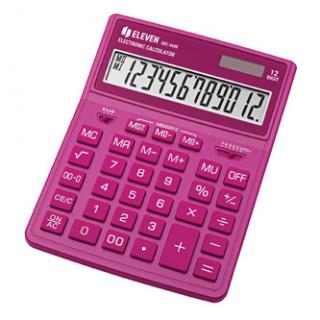 Eleven Kalkulačka SDC444XRPKE, ružová, stolová, dvanásťmiestna, duálne napájanie