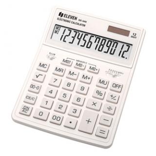 Eleven Kalkulačka SDC444XRWHE, biela, stolová, dvanásťmiestna, duálne napájanie