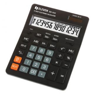 Eleven Kalkulačka SDC554S, čierna, stolová, štrnásťmiestna, duálne napájanie