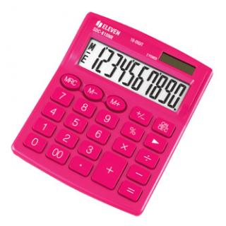 Eleven Kalkulačka SDC810NRPKE, ružová, stolová, desaťmiestna, duálne napájanie