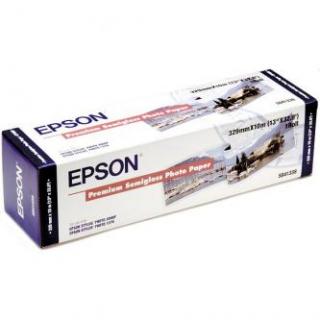 Epson fotopapier, 329/10/Premium Semigloss Photo Paper, pololesklý, 13", C13S041338, 250 g/m2, papier, 329mmx10m, biely, pre atram
