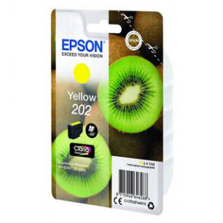 Epson originál ink C13T02F44010, 202, yellow, 1x4.1ml