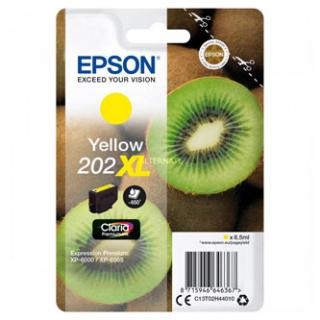 Epson originál ink C13T02H44010, 202 XL, yellow, 8.5ml