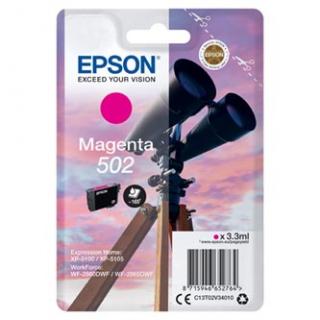 Epson originál ink C13T02V34010, 502, T02V340, magenta, 165str., 3.3ml