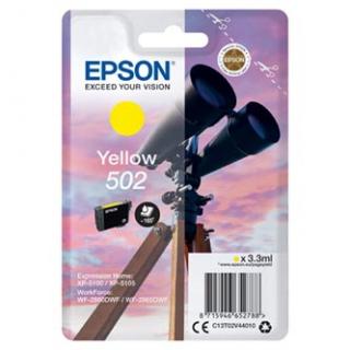 Epson originál ink C13T02V44010, 502, T02V440, yellow, 165str., 3.3ml