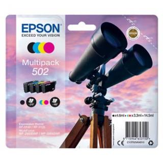 Epson originál ink C13T02V64010, 502, T02V640, CMYK, 550str., 3x3.3/4.6ml