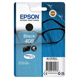 Epson originál ink C13T09J14010, T09J140, 408, black, 18.9ml