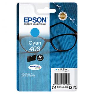 Epson originál ink C13T09J24010, T09J240, 408, cyan, 14.7ml