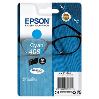 Epson originál ink C13T09K24010, T09K240, 408L, cyan, 21.6ml