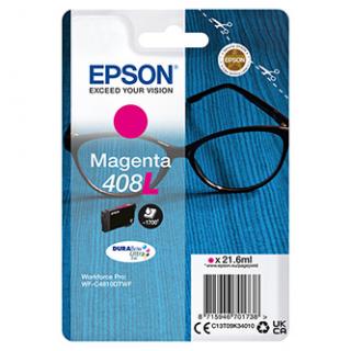 Epson originál ink C13T09K34010, T09K340, 408L, magenta, 21.6ml