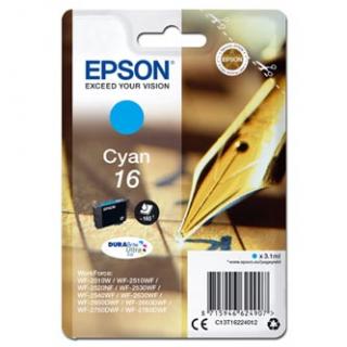 Epson originál ink C13T16224012, T162240, cyan, 3.1ml