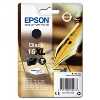 Epson originál ink C13T16314012, T163140, 16XL, black, 12.9ml