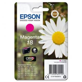 Epson originál ink C13T18034012, T180340, magenta, 3,3ml