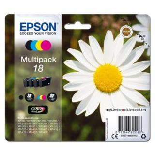 Epson originál ink C13T18064012, T180640, CMYK, 3x3,3/5,2ml