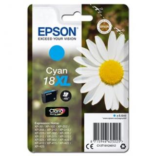 Epson originál ink C13T18124012, T181240, 18XL, cyan, 6,6ml