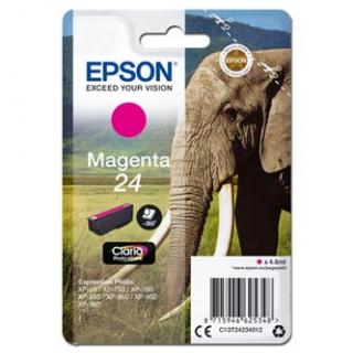 Epson originál ink C13T24234012, T2423, magenta, 4,6ml