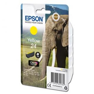 Epson originál ink C13T24244012, T2424, yellow, 4,6ml