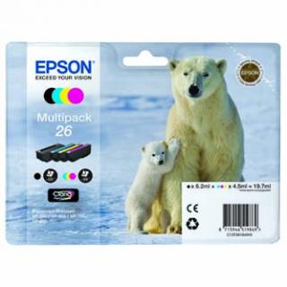 Epson originál ink C13T26164010, T261640, CMYK, 3x4,5/6,2ml