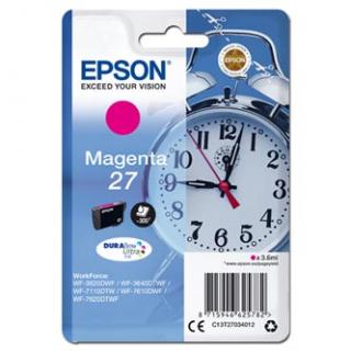 Epson originál ink C13T27034012, 27, magenta, 3,6ml