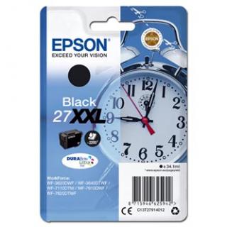 Epson originál ink C13T27914012, 27XXL, black, 34,1ml