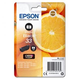 Epson originál ink C13T33414012, T33, photo black, 4,5ml