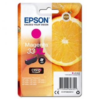 Epson originál ink C13T33634012, T33XL, magenta, 8,9ml