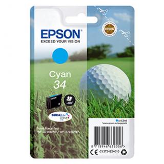 Epson originál ink C13T34624010, T346240, cyan, 4.2ml