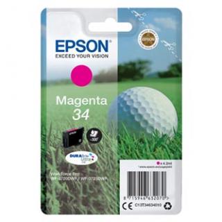 Epson originál ink C13T34634010, T346340, magenta, 4.2ml