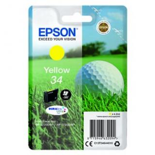 Epson originál ink C13T34644010, T346440, yellow, 4.2ml