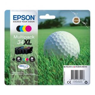 Epson originál ink C13T34764010, T347640, CMYK, 48.7ml