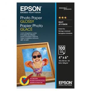 Epson Photo Paper, C13S042548, foto papier, lesklý, biely, 10x15cm, 4x6", 200 g/m2, 100 ks, atramentový