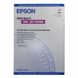 Epson Photo Quality InkJet Paper, C13S041068, foto papier, matný, biely, A3, 105 g/m2, 720dpi, 100 ks, atramentový