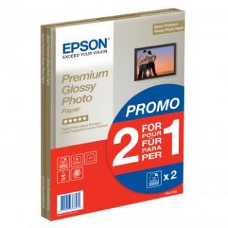 Epson Premium Glossy Photo Paper, C13S042169, foto papier, promo 1+1 typ lesklý, biely, A4, 255 g/m2, 30 ks, atramentový