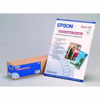 Epson Premium Semigloss Photo Paper, C13S041328, foto papier, pololesklý, biely, Stylus Photo 1270, 2000P, A3+, 251 g/m2, 20 ks, a