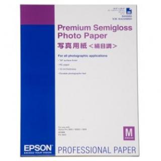 Epson Premium Semigloss Photo Paper, C13S042093, foto papier, pololesklý, biely, Stylus Photo 1270, 2000P, A2, 251 g/m2, 25 ks, at