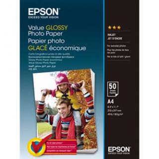 Epson Value Glossy Photo Paper, C13S400036, foto papier, lesklý, biely, A4, 183 g/m2, 50 ks, atramentový
