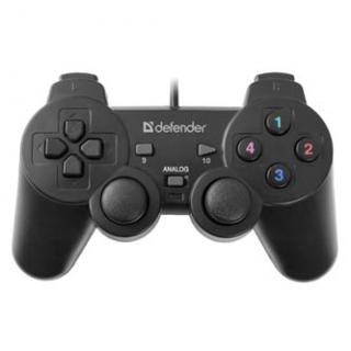 Gamepad Defender Omega, 12tl., USB, čierny, vibračné, Windows R XP/VISTA/7/8/10