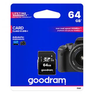 Goodram pamäťová karta Secure Digital Card, 64GB, SDXC, S1A0-0640R12, UHS-I U1 (Class 10)