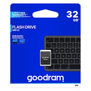 Goodram USB flash disk, USB 2.0, 32GB, UPI2, čierny, UPI2-0320K0R11, USB A, s krytkou