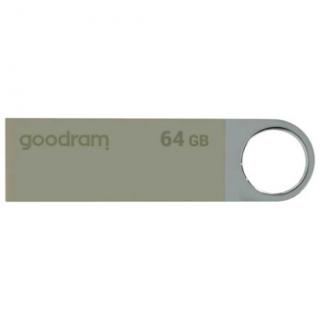 Goodram USB flash disk, USB 2.0, 64GB, UUN2, UUN2, silver, UUN2-0640S0R11