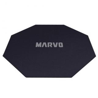 Herné, podložka pod kreslo, Marvo, GM02, 1100 x 1100 x 2 mm, čierna, protišmyková