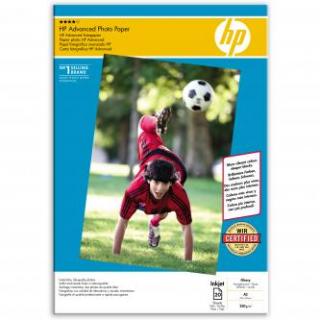 HP Advanced Glossy Photo Paper, Q8697A, foto papier, lesklý, zdokonalený typ biely, A3, 250 g/m2, 20 ks, atramentový