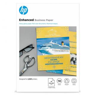 HP Enhanced Business Glossy Laser Photo Paper, CG965A, foto papier, lesklý, biely, A4, 150 g/m2, 150 ks, laserový,obojstranná tlač