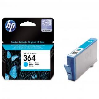 HP originál ink CB318EE, HP 364, cyan, 300str.