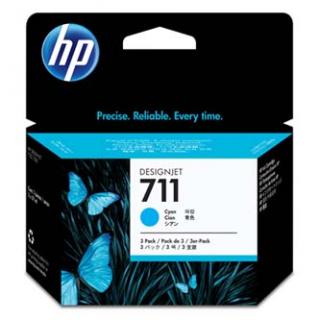 HP originál ink CZ134A, HP 711, cyan, 3x29ml, 3ks