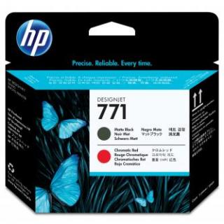 HP originál tlačová hlava CE017A, HP 771, matte black/chromatic red