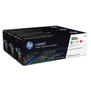 HP originál toner CF370AM, HP 305A, CMY, 7800 (3x2600)str., 3x900g, 3ks