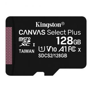 Kingston pamäťová karta Canvas Select Plus, 128GB, micro SDXC, SDCS2/128GBSP, UHS-I U1 (Class 10), A1