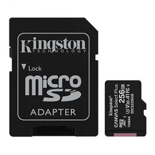 Kingston pamäťová karta Canvas Select Plus, 256GB, micro SDXC, SDCS2/256GB, UHS-I U1 (Class 10), s adaptérom, A1